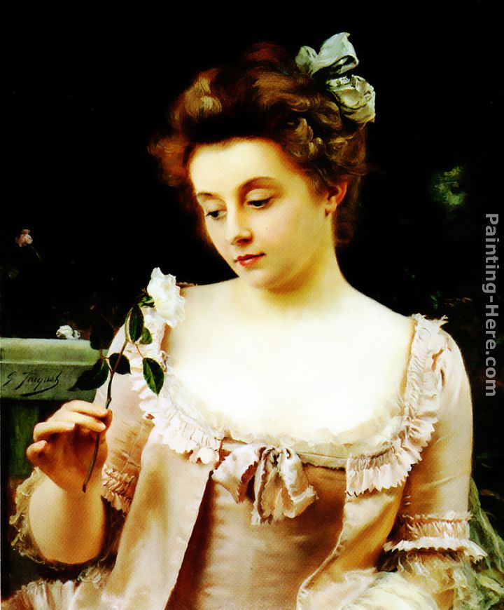 A Rare Beauty painting - Gustave Jean Jacquet A Rare Beauty art painting